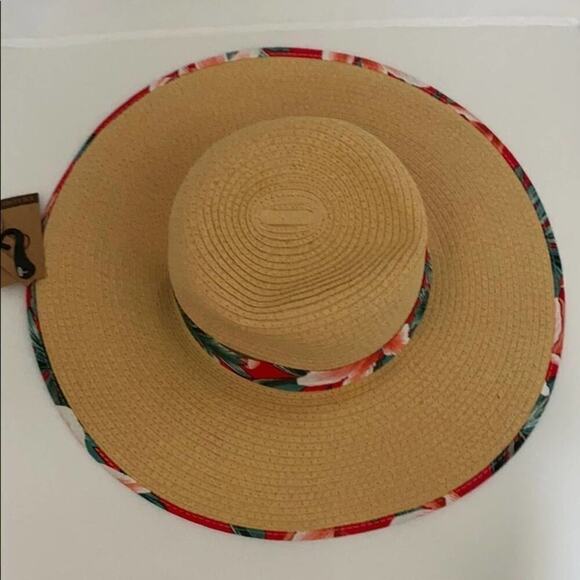 ? Straw Hat With Floral Pattern main image 9